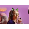 Ausinės žaidimams Razer Kraken Kitty V2 - Juodos, su kačių auselėmis ir RGB apšvietimu
