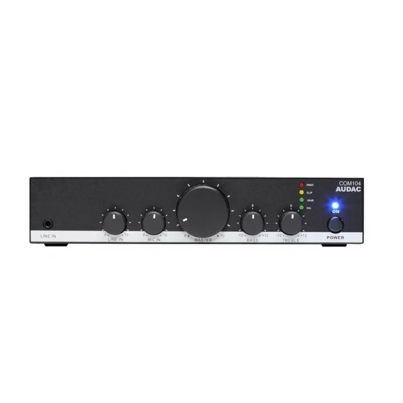 PA stiprintuvas Audac COM104 40W 70/100V juodas