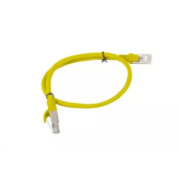 Ethernet pataisos laidas LANBERG Cat6 UTP PCU6-20CC-0050-Y 0,5 m, RJ-45 į RJ-45, CCA laidininkas, geltonas