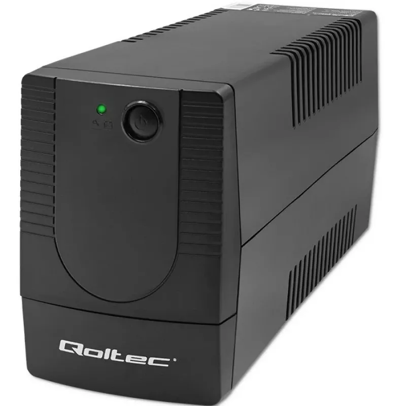 Qoltec 53737 nepertraukiamo maitinimo šaltinis (UPS) Line-Interactive 0.65 kVA 360 W 1 AC lizdas
