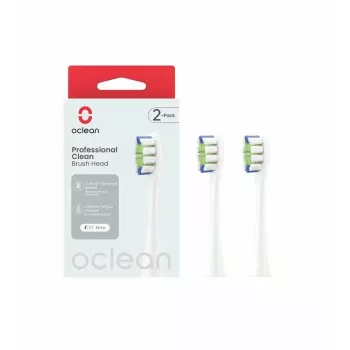 Šepetėlių galvutės Oclean P1C1 W02 2 vnt. Baltos Itin minkštos