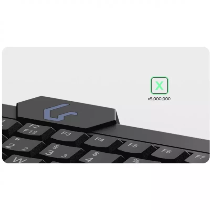 Klaviatūra KeySonic KSK-3210ELU (DE) USB QWERTZ juoda