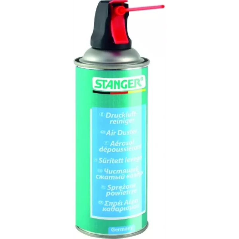 Suslėgto oro valiklis Stanger Air Duster 400 ml – modelis 55030001, aerozolinė skardinė elektronikos valymui