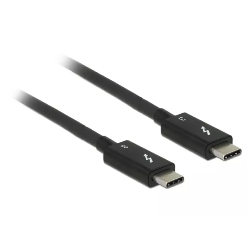 Delock 84844 Thunderbolt 3 USB-C laidas, kištukas į kištuką, 40 Gbps, 5 A, 0,5 m, juodas