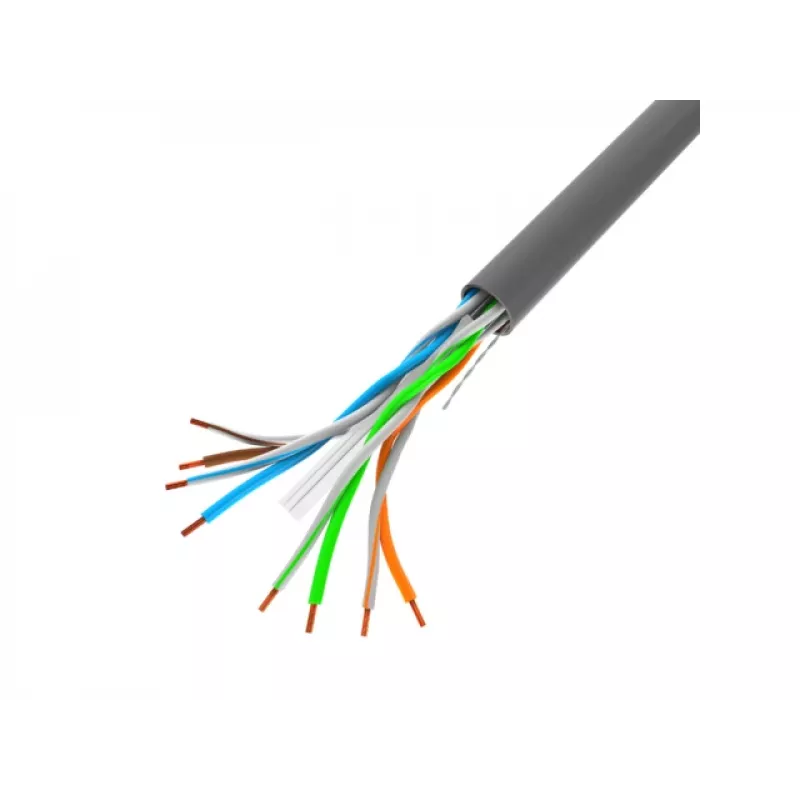 LANBERG tinklo kabelis LCU6-10CC-0305-S U/UTP Cat6 305 m, 23 AWG, CCA, pilkas
