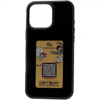 Dėklas RealPower 504405, iPhone 16, 15,5 cm, juodas