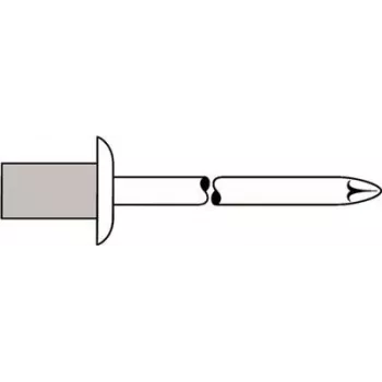 Aklasis kniedė GESIPA 4×8,0 mm Al/A2 CAP Standard, 500 vnt.