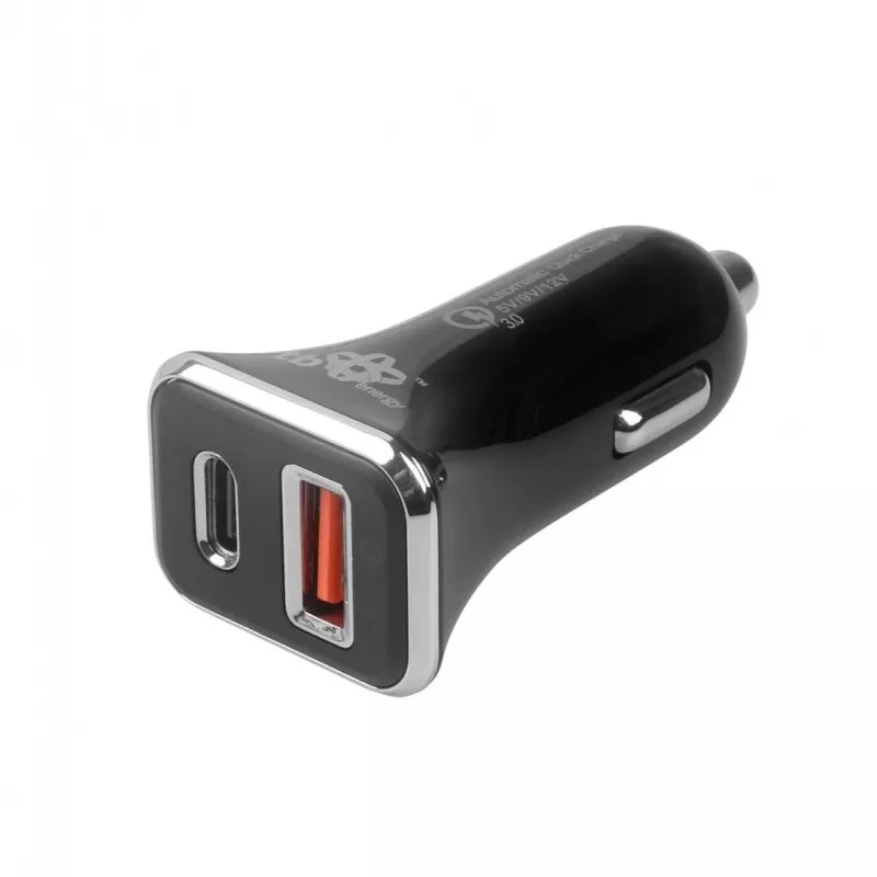 Automobilinis USB A+C greitasis įkroviklis QC TB ASTBXLU2USBACQC