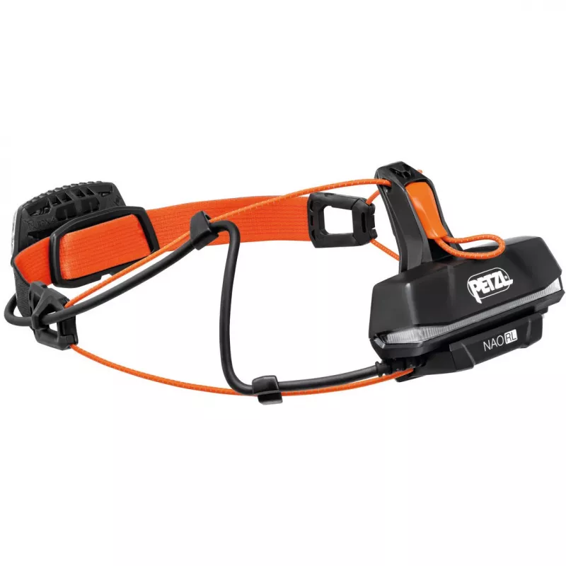 Petzl NAO RL juodos ir oranžinės spalvos LED 1500 lm USB įkraunamas galvos žibintas