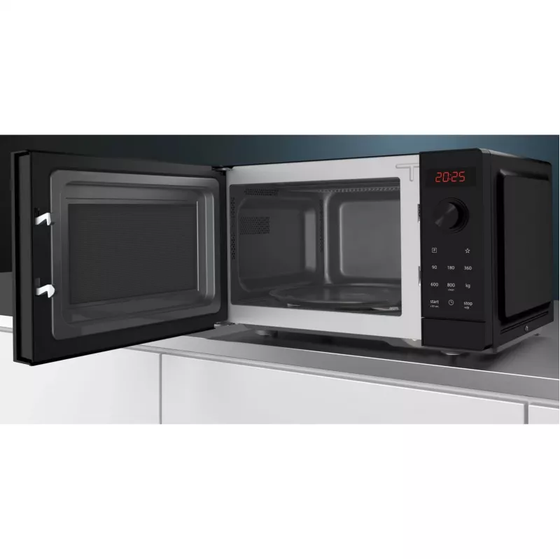 Siemens iQ300 FF023LMB2 mikrobangų krosnelė juoda 20 L 800 W
