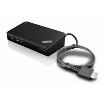 Lenovo 40A40090EU dokas / prievadų replikatorius, laidinis, USB 3.2 Gen 1 (3.1 Gen 1) Type-A, juodas