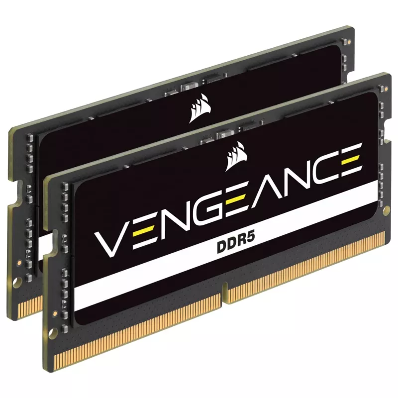 Corsair Vengeance SO-DIMM 64 GB DDR5-4800 (2x 32 GB) Dual-Kit, juodos spalvos, CMSX64GX5M2A4800C40