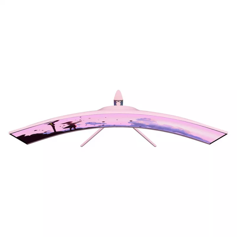Lenktas monitorius Arozzi Nova 49 inch (124,5 cm) Dual QHD 5120×1440 LED VA 32:9 4 ms Rožinis