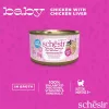 Šlapias kačių ėdalas Agras Pet Foods Schesir Baby in Brühe 70 g – vištiena, be grūdų, jaunoms katėms