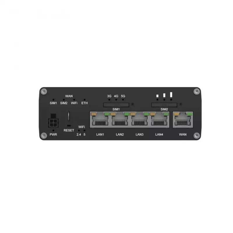 Teltonika RUTC50 belaidis maršrutizatorius Gigabit Ethernet dviejų juostų (2,4 GHz / 5 GHz) 5G juodas