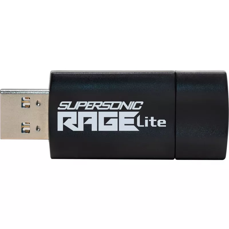 USB atmintukas PATRIOT Rage Lite 512GB 120 MB/s USB 3.2 ištraukiamas juodas (PEF512GRLB32U)