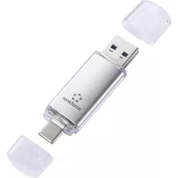 Renkforce RF-USBOS-220 USB atmintukas 32 GB Sidabrinis RF-6684362 USB-A, USB-C®