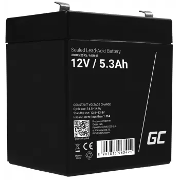 Green Cell AGM45 UPS baterija sandarus švino rūgštinis akumuliatorius (VRLA) 12 V 5,3 Ah