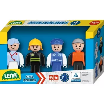 Žaislinių figūrėlių rinkinys Lena 04490 mėlynas – plastikinės žaidimo figūrėlės, įvairūs mėlyni personažai