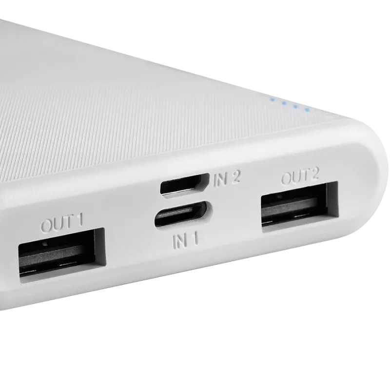CANYON PB-108 10000 mAh balta nešiojama baterija