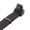 PCIe maitinimo prailginimo laidas CableMod C-Series Pro Variant A 90° 16 kontaktų į 2×8 kontaktų juodas