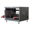 Stovo lentyna TECHLY 367652 kabelių tvarkyklė su 3M lipnia juosta, plieninė, 550×550×410 mm, juoda