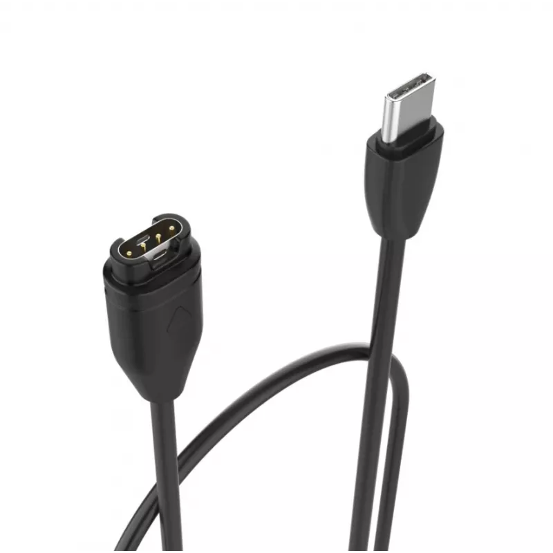 Įkrovimo laidas USB-C FIXED, skirtas Garmin Fenix 5/6/7/7X, Epix, Venu 2/3, Vívoactive 3/4/5 — 1 m