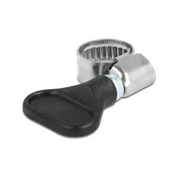 DeLOCK 400 SS drugelinis spaustuvas žarnoms 8-12 mm 5 vnt juodos spalvos