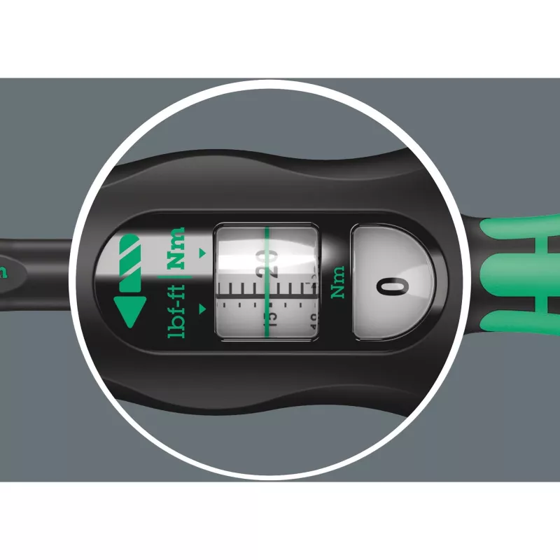 Dinamometrinis raktas Click-Torque 1/4'' 2,5-25 Nm, 20 dalių
