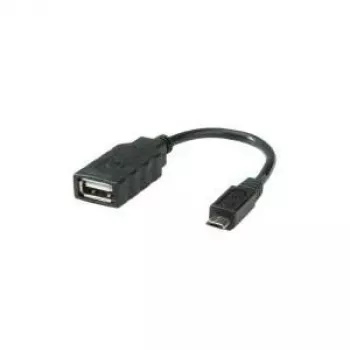 ROLINE USB 2.0 laidas, USB 2.0 Micro B - A tipo BU, OTG 0,15 m (11.02.8311)