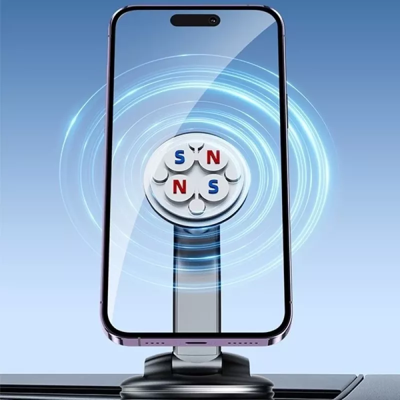 Magnetinis telefono laikiklis Awei X45 ant priekinio stiklo ir prietaisų skydelio