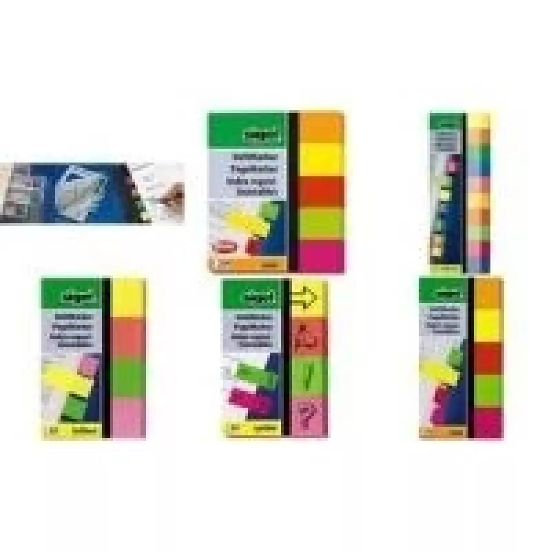 Lipnūs skirtukai Sigel HN682 mėlyni, žali, oranžiniai, rožiniai, raudoni, geltoni