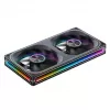 Ventiliatorių rinkinys 120mmx2 ARGB PWM, Jonsbo ZA-240 Infinity Mirror 240mm juodas