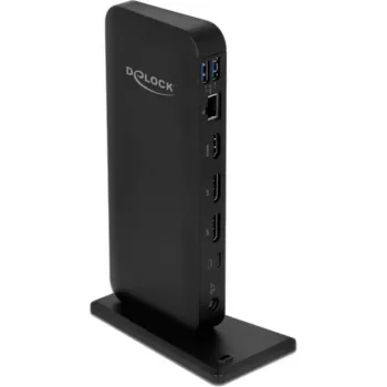 Delock USB Type-C DP 1.4 Docking Station 4K - dokavimo stotelė - USB-C 3.2 Gen 2 - HDMI, DP - 1GbE - 85 W (87746)