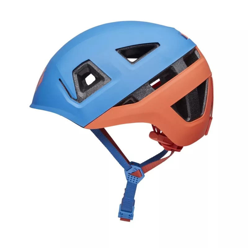 Vaikiškas laipiojimo šalmas Black Diamond Capitan Kid's - mėlyna/persimoninė