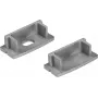Galinių dangtelių rinkinys U profiliui 20 mm EUROLITE 51210867 sidabrinis