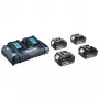 MAKITA MAITINIMO KOMPLEKTAS 18V (BL1850Bx4+DC18RD) MAKPAC