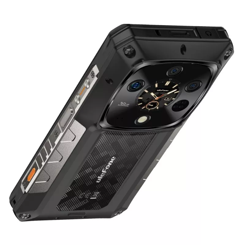 Atsparus išmanusis telefonas UleFone Armor 28 Ultra 5G — 16 GB RAM, 1 TB atminties, juodas