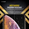 Apsauginis stiklas X-ONE Extreme Shock Eliminator, skirtas iPhone X – juodos spalvos, atsparus smūgiams, patvarus