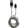 LC-Power kabelis USB-A į Lightning 1m juodas/sidabrinis (LC-C-USB-LIGHTNING-1M-8)