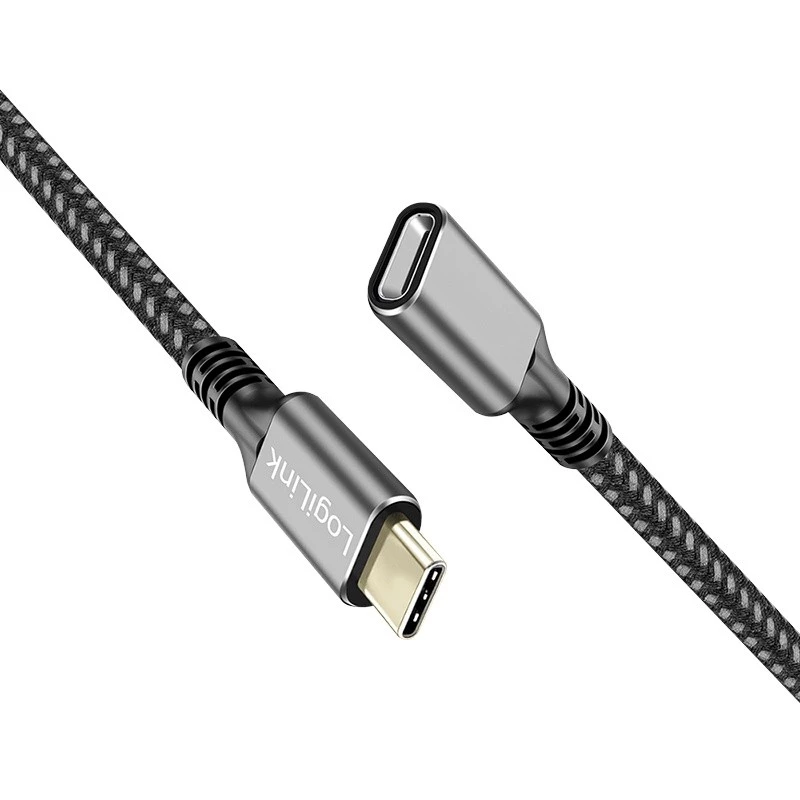 USB 3.2 Gen1 Type-C ilginimo laidas, USB-C (vyriškas) į USB-C (moteriškas), PD, 2 m