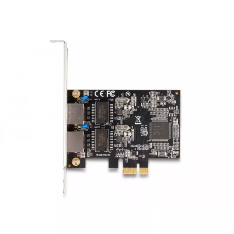 Delock PCI Express x1 kortelė su 2 x RJ45 Gigabit LAN RTL8111 (88615)