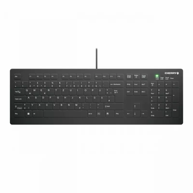 Medicininė klaviatūra CHERRY AK-C8112 USB QWERTZ vokiška juoda 105 klavišų