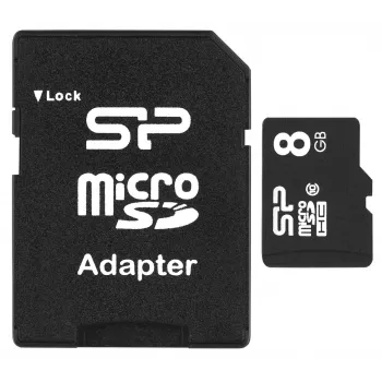 Silicon Power SP008GBSTH010V10SP atminties kortelė 8 GB MicroSDHC Class 10
