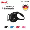 Ištraukiamas pavadėlis Flexi New Classic Cat XS 3 m – virvelinis pavadėlis mažiems augintiniams, juodas, maks. apkrova 8 kg