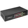 Ethernet Switch QOLTEC 52297 PoE RJ45 su PoE Uplink ir SFP prievadu