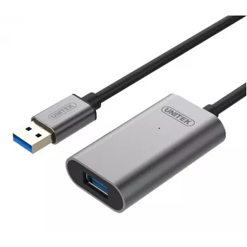 Unitek USB 3.0 aktyvus ilginimo kabelis, 10 m, aliuminis, Y-3005