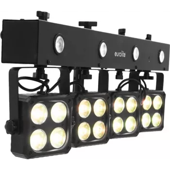 LED PAR šviestuvas EUROLITE Akku KLS-180 180W RGB, belaidis, įkraunamas