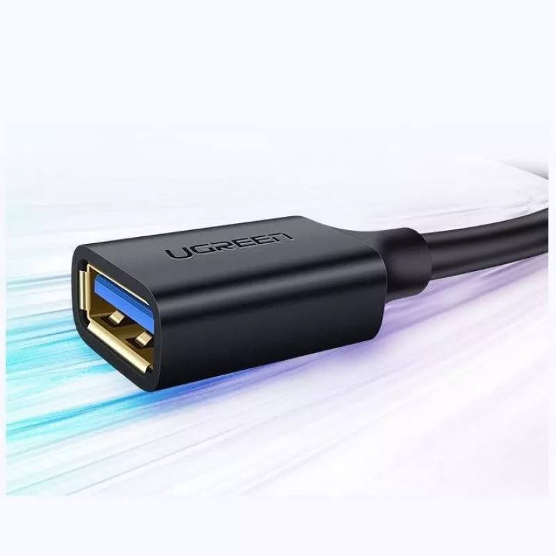 Ugreen USB 3.0 prailginimo laidas (motina) prie USB 3.0 (tėvas) 2m (juodas)
