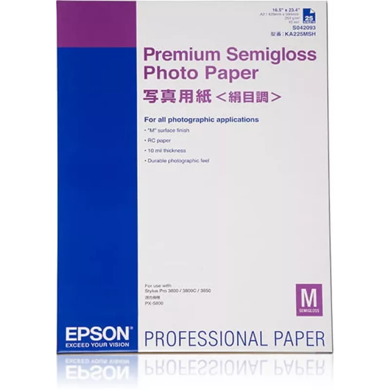 Epson Premium Semigloss foto popierius, A2, 250 g/m², 25 lapų